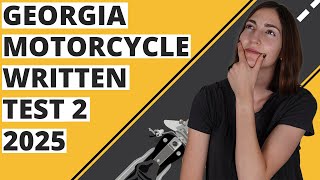 Georgia DMV Motorcycle Written Test 2 2025 (60 Questions with Explained Answers)