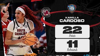 Kamilla Cardoso dominates with 22 points, 11 rebounds in Final Four win