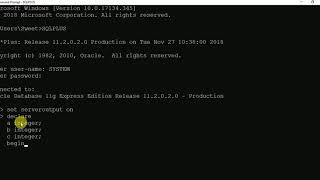 how to run PLSQL program through cmd