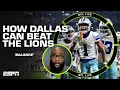 'The Cowboys have to be 'BALANCED' to beat the Lions' - Marcus Spears 👀 | NFL Live