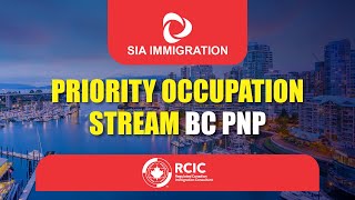 Priority Occupation Stream BC PNP Canada Immigration