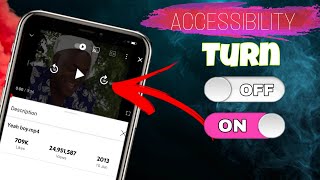 How to Turn off Youtube Accessibility Player | Enable Accessibility Menu |