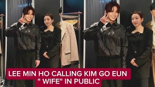 SHOCKED! LEE MIN HO CALLING KIM GO EUN \