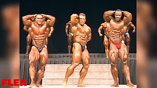 Dorian Yates vs Nasser El Sonbaty vs Paul Dillett ( Pre-Judging ) Mr Olympia 1997