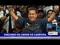 Discurso del candidato presidencial Ricardo Lombana en su cierre de campaña