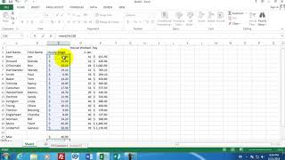 Microsoft Excel 01 Payroll Part 1 How to enter data and create formulas 1
