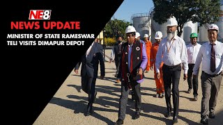 Minister of State Rameswar Teli visits Indian oil depot in Dimapur