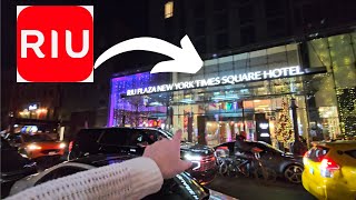 Riu Plaza New York Times Square, STUNNING Hotel \u0026 Room tour