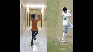 Babar Azam Bowling Copy 😎🔥 || #shorts #youtubeshorts #shortsfeed #cricket