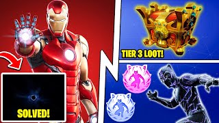 Tier 3 Chest w/ OP LOOT, Tony Stark Using the Black Hole SOLVED, Tornado Ability!