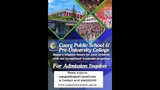 Experience Coorg Public School: Excellence in Every Moment