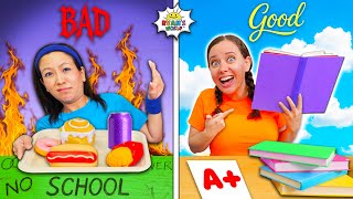 Good Student Vs Bad Student At School Challenge Videos For Kids