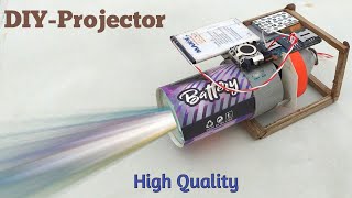 How to make mobile projector at home ,#howtomake #mobileprojector #diyprojector