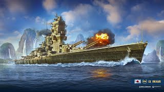 World of Warships - New IJN Battleship Iwami Tier 9 Replay Analysis