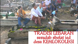 Tradisi Lebaran Desa Kemlokolegi kondangan berebut berkat