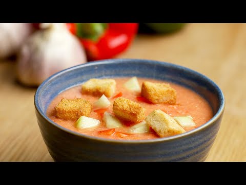 Healthy Homemade Gazpacho Recipe from Tasty