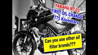 Yamaha MT03 First Change Oil, Alternate Filters: AISHIN/VIC C806 | #nogerts #motovlog #travel #food