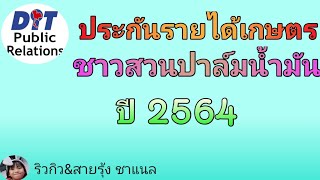 โครงการประกันรายได้เกษตรกรชาวสวนปาล์ม ปี 2564