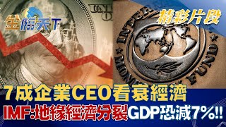 7成企業CEO看衰經濟 IMF：地緣經濟分裂GDP恐減7%！！ | 金臨天下@tvbsmoney 20230117