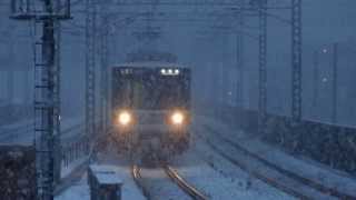 【大雪！】メトロ03系　新田駅入線