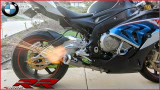 BMW S1000RR  - Brand New Austin Racing GP3 exhaust - First start-up - Cold start