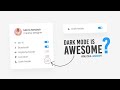 Action Menu with Custom Checkbox Toggle Dark and Light Mode using Html CSS & Javascript