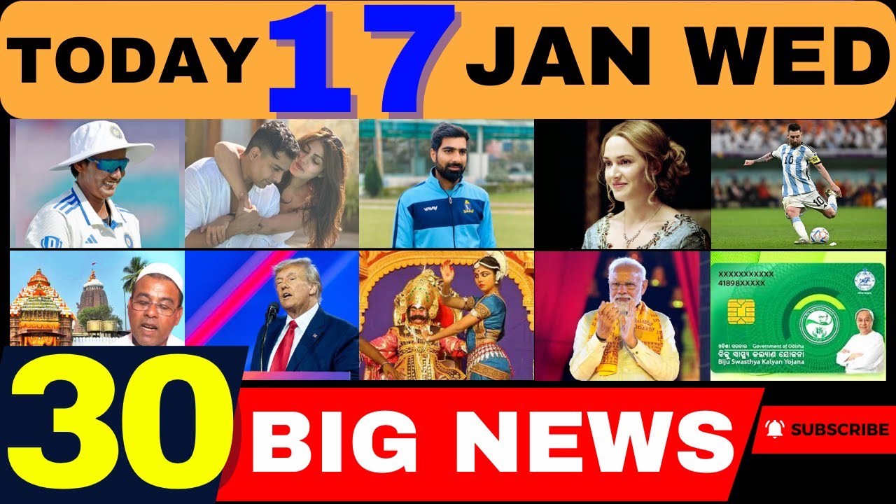 17 January 2024 Morning Big Breaking News || Morning Headlines Today ...