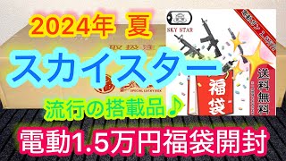 『2024年夏エアガン福袋』 スカイスターさん夏の電子トリガー 1.5万円福袋を開封してみました！　フォースター系列福袋