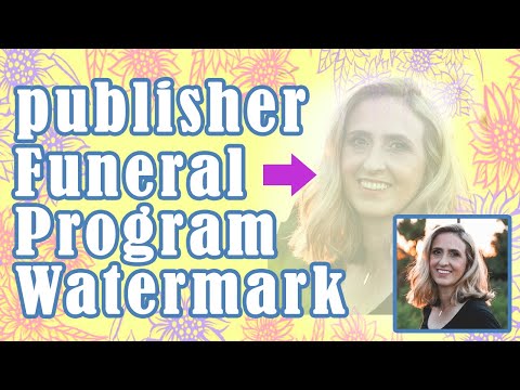 How to Create a Watermark in Microsoft Publisher How to Create a Watermark in Microsoft Publisher
