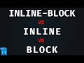 CSS Block VS Inline VS Inline-Block