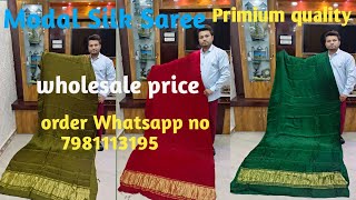 Ajrakh modal Silk Saree || Modal silk saree ||  || Ajrakh modal Silk saree wholesale ||