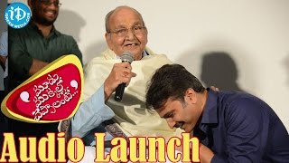 K Viswanath Blesses SP Charan At Moodu Mukkalo Cheppalante Audio Launch
