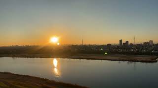 2025.1.9_江戸川のマジックアワー（タイムラプス）/ Time lapse of Edogawa during magic hour.