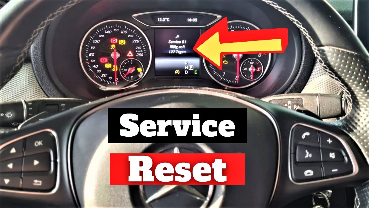 Mercedes B Klasse W246 Service Zurücksetzen | Service Reset | - YouTube