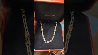 Cartier  Chain Necklace Silver and  Gold #cartier #fypage #fypシ゚ #fyp #fypyoutube