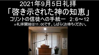 9月 5日花野井バプテスト教会オンライン礼拝