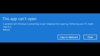 ¿Cómo arreglar la herramienta de recorte no puede abrir el error en Windows 11?