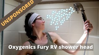 UNSPONSORED Oxygenics Fury RV shower head REVIEW