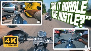 Honda CB 350 RS | Pure Sound | POV | [4K 60FPS] | CITY TRAFFIC -URBAN RIDING #hondacb350rs