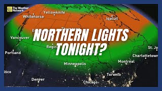 Northern Lights Possible Tonight Over Canada (Again!) | #forecast