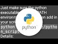 Shell Script: Execute a python program from within a shell script