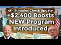 NEW Proposal!! $2,400 Fourth Stimulus Check Boosts Social Security Benefits Gas 4th Package UPDATE