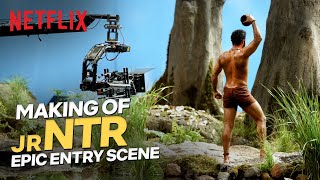 Making Of NTR’s MASSIEST Intro Scene In RRR 🔥🐅| RRR: Behind And Beyond | Netflix India