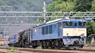 【SL】上越線 2023.7.13 C61走行動画総集編【C61試運転】C61 20+12系×5+EF64 1053【プッシュプル】 EF64 1053+C61 20【重連】+12系×5