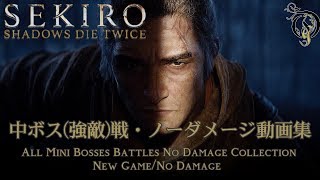 SEKIRO SHADOWS DIE TWICE/隻狼 - 中ボス(強敵)戦・ノーダメージ動画集/All Mini Bosses Battles No Damage Collection