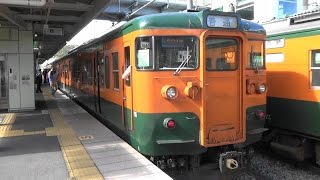 JR吾妻線 中之条駅に大前行き到着