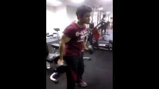 DB alternate biceps curls by Arm Ghani