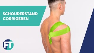 Afwijkende schouderstand corrigeren met Medical Taping | FysioTape