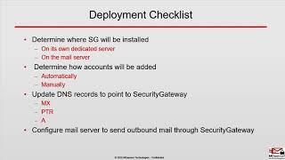 Security Gateway for Email - Getting Started - Deployment Considerations