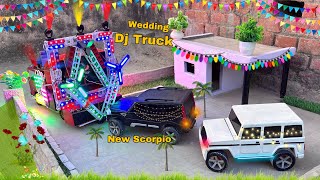 Mini dj Truck wedding at-New home dj toy making Scorpio Fadi kese banaye dj box and light dj making